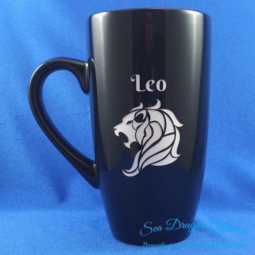 Ceramic Tall Coffee-Tea-Mug-Leo-Close Up