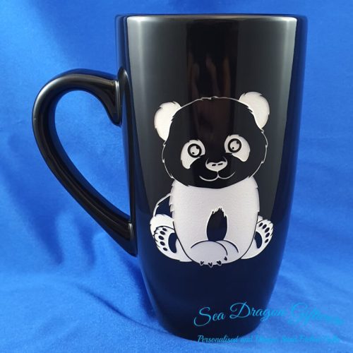 Ceramic Tall Coffee-Tea-Mug-Panda#1-Close Up