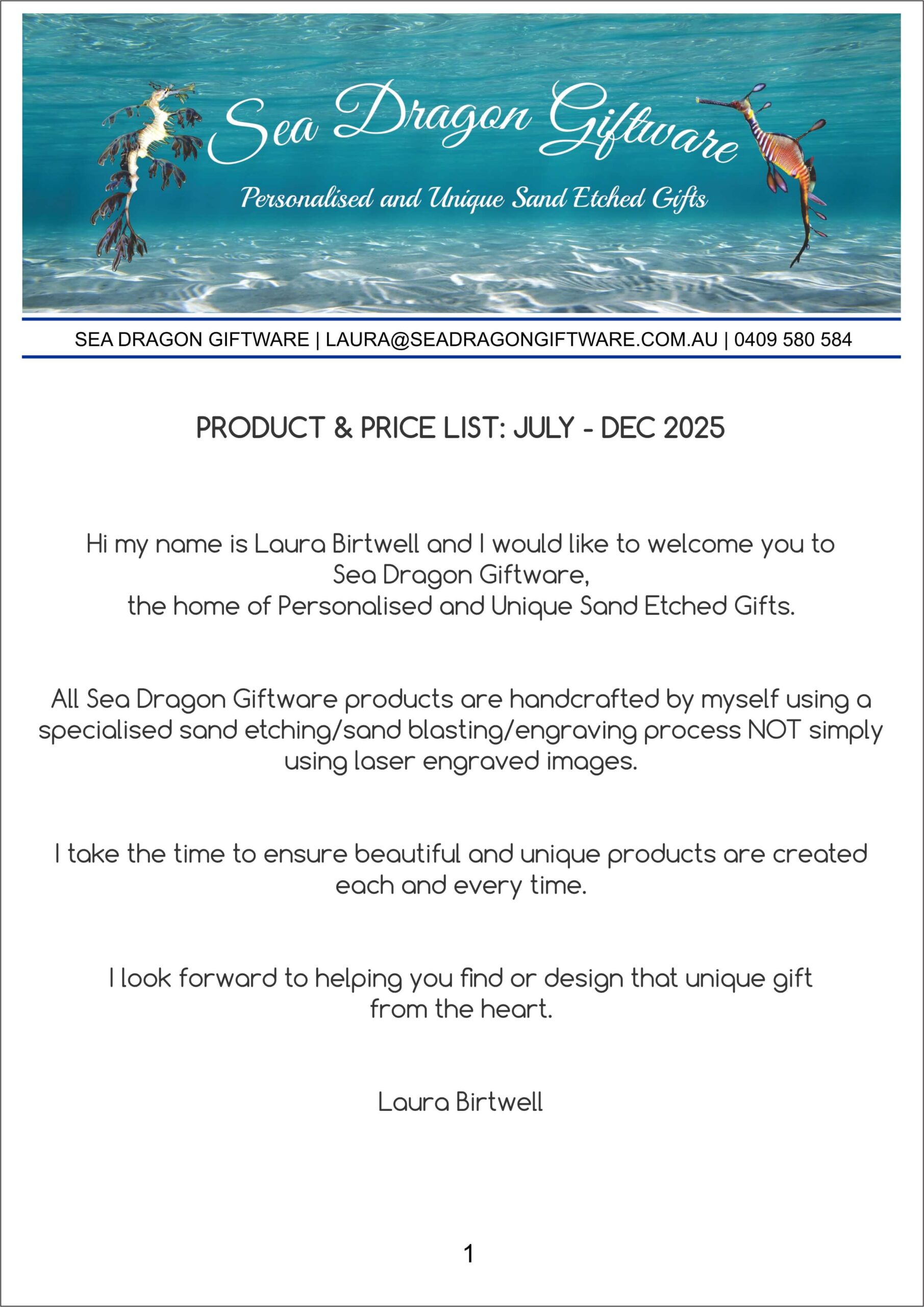 July - Dec 2025 Product & Price List-Page #1