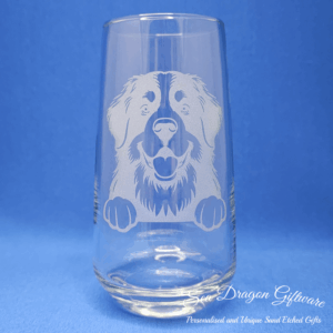 Bernese Mountain Dog Tall Tumbler Glass Set x 6