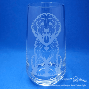 Doodle Dog Tall Tumbler Glass Set x 6