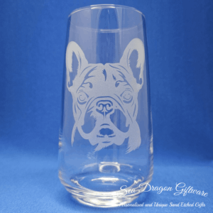 French Bulldog Tall Tumbler Glass Set x 6