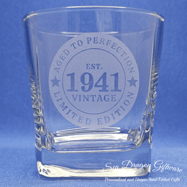 1941 - Engraved Spirit Glass