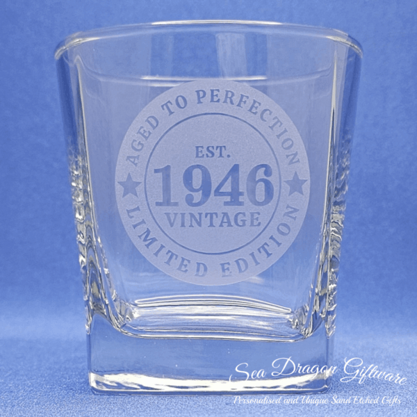 1946 - Engraved Spirit Glass