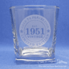 1951 - Engraved Spirit Glass