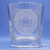 1961 - Engraved Spirit Glass