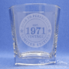 1971 - Engraved Spirit Glass