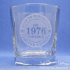 1976 - Engraved Spirit Glass