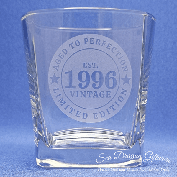 1996 - Engraved Spirit Glass