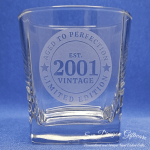 2001 - Engraved Spirit Glass