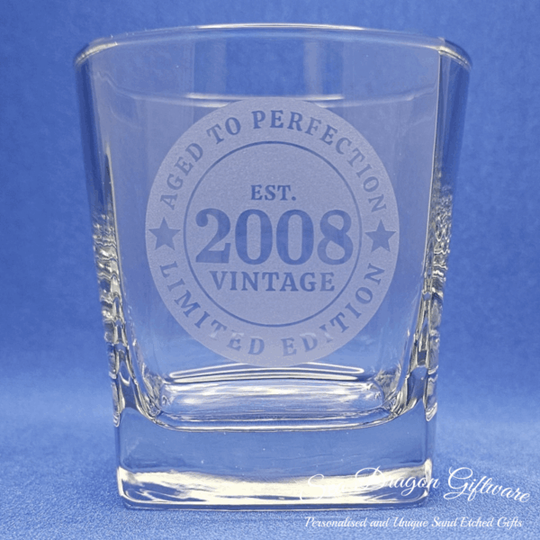 2008 - Engraved Spirit Glass