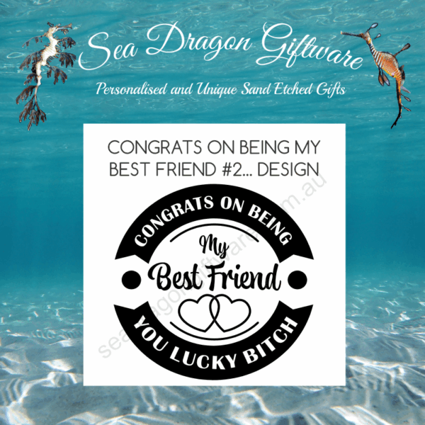 Congrats On Being My Best Friend You Lucky Bitch