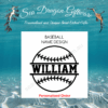 Baseball - Personalised Name Design