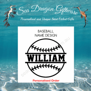 Baseball - Personalised Name Design