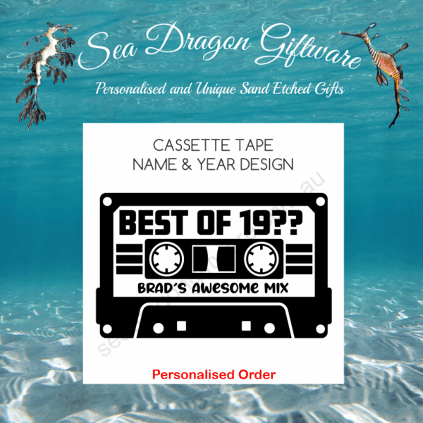 Cassette Tape - Name and Year Design