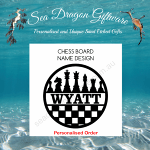 Chess Board - Personalised Name