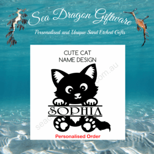 Cute Cat - Personalised Name
