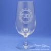 Fuck - Stemmed Beer Glass