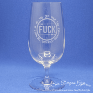 Fuck - Stemmed Beer Glass