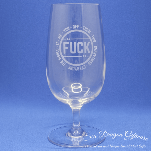 Fuck - Stemmed Beer Glass
