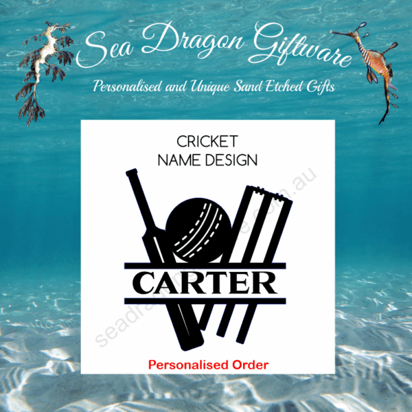 Cricket- Personalised Name