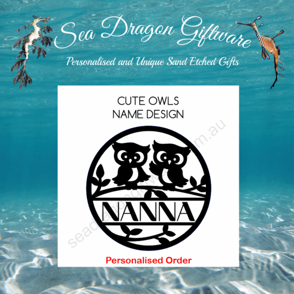 Cute Owls - Personalised Name