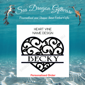 Heart Vine - Personalised Name