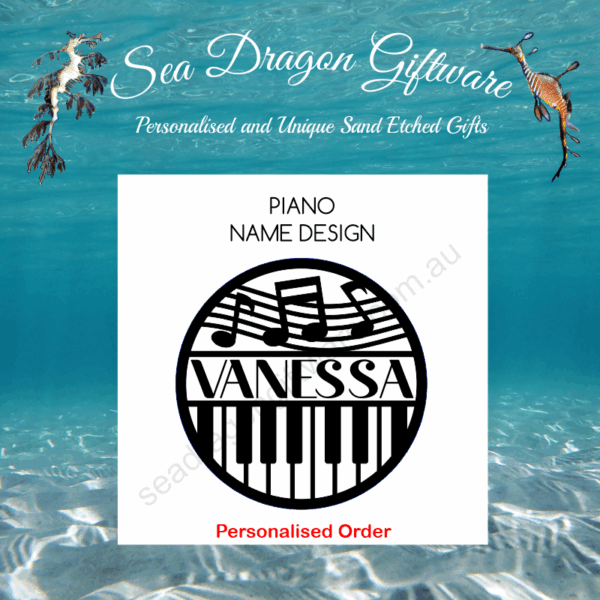 Piano - Personalised Name