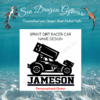 Sprint Dirt Racer Car - Personalised Name