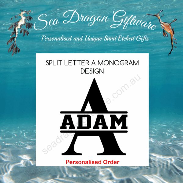 Split Letter A Monogram Design