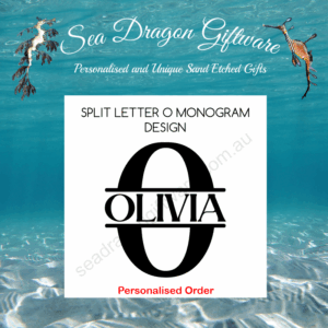 Split Letter O Monogram Design