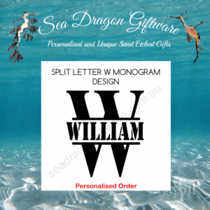 Split Letter W Monogram Design