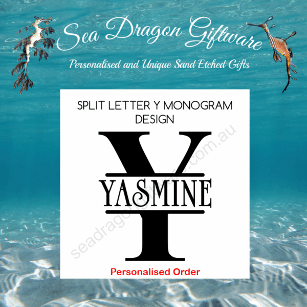 Split Letter Y Monogram Design