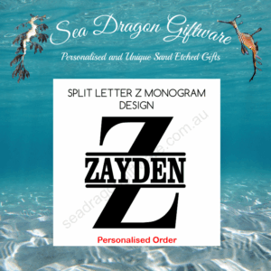 Split Letter Z Monogram Design