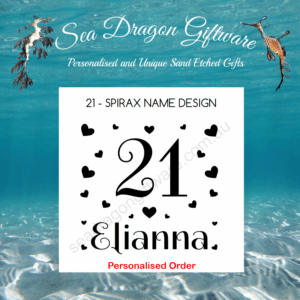 21 - Personalised Name - Spirax