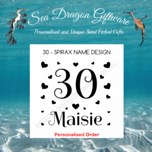 30 - Personalised Name - Spirax