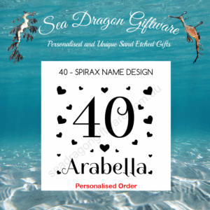 40 - Personalised Name - Spirax