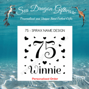 75 - Personalised Name - Spirax