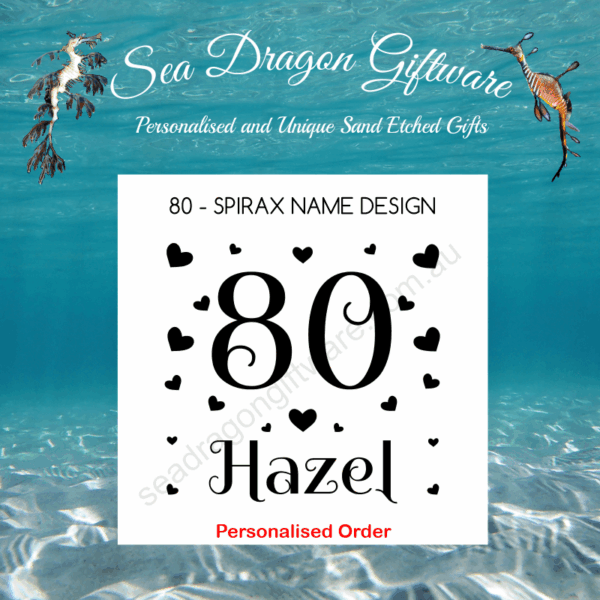 80 - Personalised Name - Spirax