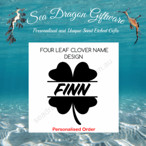 Four Leaf Clover - Personalised Name