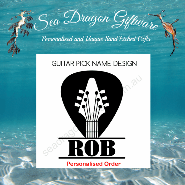 Guitar Pick - Personalised Name