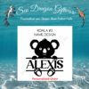 Koala #3 Personalised Name Design