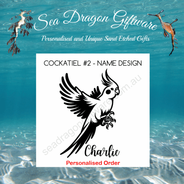 Cockatiel #2 - Personalised Name