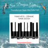 Piano Keys - Ceramic - Personalised Name