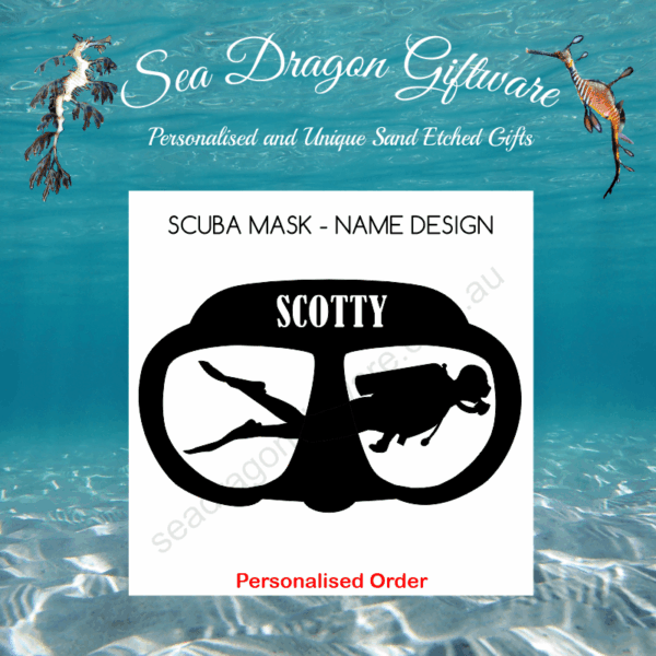 Scuba Mask - Personalised Name