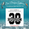 Split Number 30 - Personalised Name - Superstar