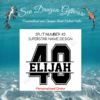 Split Number 40 - Personalised Name - Superstar