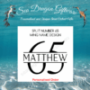 Split Number 65 - Personalised Name - Ming